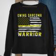 Ewings Sarcoma Warrior Usa Flag United States Flag Yellow Ribbon Ewings Sarcoma Ewings Sarcoma Awareness Sweatshirt Gifts for Old Women