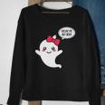 Excuse Me But Boo Funny Cute Ghost Halloween Boo Sweatshirt Gifts for Old Women