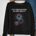 Expecting Dad 4Th Of July Twin Pregnancy Reveal Announcement Sweatshirt Gifts for Old Women