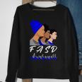 Fasd Awareness Blue And Grey Women Fetal Alcohol Spectrum Disorder Fetal Alcohol Spectrum Disorder Awareness Sweatshirt Gifts for Old Women