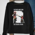Father And Son Best Buddies Forever Fist Bump Dirt Bike Sweatshirt Gifts for Old Women