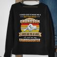 Father Grandpa I Asked God To Make Me A Better Man He Sent Me Grandson 126 Family Dad Sweatshirt Gifts for Old Women