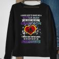 Father Grandpa I Asked God To Make Me A Better Man He Sent Me My Grandson 3 Family Dad Sweatshirt Gifts for Old Women