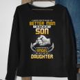 Father Grandpa I Asked To Make Me Better Man167 Family Dad Sweatshirt Gifts for Old Women