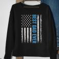 Fathers Day Best Dad Ever With Us American Flag V2 Sweatshirt Gifts for Old Women