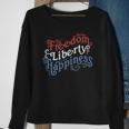 Freedom Liberty Happiness Red White And Blue Sweatshirt Gifts for Old Women