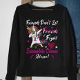 Friends Dont Let Friends Fight Eosinophilic Disease Alone Pink Ribbon Eosinophilic Disease Eosinophilic Disease Awareness Sweatshirt Gifts for Old Women