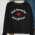 Funny 2Nd Second Child - Daughter For 2Nd Favorite Kid Sweatshirt Gifts for Old Women