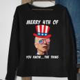Funny Biden Merry 4Th Of You Know The Thing Anti Joe Biden Sweatshirt Gifts for Old Women