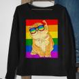 Funny Cat Lgbt Gay Rainbow Pride Flag Boys Men Girls Women Sweatshirt Gifts for Old Women