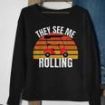 Funny Golf They See Me Rolling Golf Cart Sweatshirt Gifts for Old Women