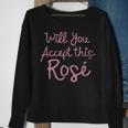 Funny Will You Accept This Rose Ladies Designer Sweatshirt Gifts for Old Women