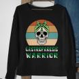 Gastroparesis Warrior Skull Women Vintage Green Ribbon Gastroparesis Gastroparesis Awareness Sweatshirt Gifts for Old Women