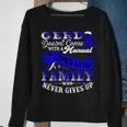 Gerd Doesnt Come With A Manual It Comes With A Family Who Never Gives Up Periwinkle Blue Ribbon Gastroesophageal Reflux Disease Gerd Awareness Sweatshirt Gifts for Old Women