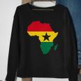 Ghana Ghanaian Africa Map Flag Pride Football Soccer Jersey Sweatshirt Gifts for Old Women