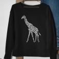 Giraffe White Pattern Graphic Animal Print Sweatshirt Gifts for Old Women