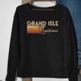 Grand Isle Louisiana Vintage Retro Sweatshirt Gifts for Old Women