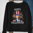 Halloween Funny Happy 4Th Of July Anti Joe Biden Sweatshirt Gifts for Old Women