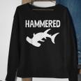 Hammered Hammerhead Shark Funny Drinking Funny Sweatshirt Gifts for Old Women