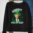 Happy 4Th Of July Biden Leprechaun Shamrock St Patricks Day Sweatshirt Gifts for Old Women