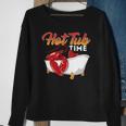Hot Tub Time - Funny Lobster Shrimps Crawfish Crab Seafood Sweatshirt Gifts for Old Women