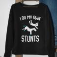 I Do My Own Stunts Get Well Funny Horse Riders Animal Sweatshirt Gifts for Old Women