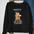 I Graduated Can I Go Back To Bed Now Cat Lover Graduate Cats Sweatshirt Gifts for Old Women