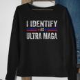 I Identify As Ultra Maga Support The Great Maga King 2024 Sweatshirt Gifts for Old Women