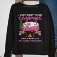 I Just Want To Go Camping Flamingo Camping Sweatshirt Gifts for Old Women I Just Want To Go Camping Flamingo Camping Sweatshirt Gifts for Old Women