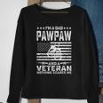 Im A Dad Pawpaw And A Veteran Nothing Scares Me Funny Gifts Sweatshirt Gifts for Old Women