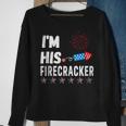 Im His Firecracker Cute 4Th Of July Matching Couple For Her Sweatshirt Gifts for Old Women
