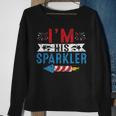 Im His Sparkler 4Th July His And Hers Matching Couples Sweatshirt Gifts for Old Women