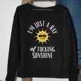 Im Just A Ray Of Fucking Sunshine Funny Sarcastic Sweatshirt Gifts for Old Women