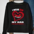 In My Memory Of My Dad Heart Disease Awareness Sweatshirt Gifts for Old Women