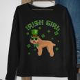 Irish Girl Leprechaun Poodle Dog St Patricks Day Kids Sweatshirt Gifts for Old Women