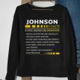 Johnson Name Gift Johnson Facts Sweatshirt Gifts for Old Women