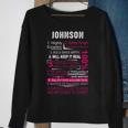 Johnson Name Gift Johnson V2 Sweatshirt Gifts for Old Women