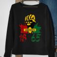 Junenth 18 65 African American Power Sweatshirt Gifts for Old Women