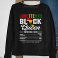 Junenth Womens Black Queen Nutritional Facts 4Th Of July Sweatshirt Gifts for Old Women