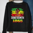 Juneteenth 1865 Independence Day Black Pride Black Women Sweatshirt Gifts for Old Women