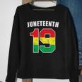 Juneteenth 19 Jersey Black American Freedom Juneteenth Sweatshirt Gifts for Old Women