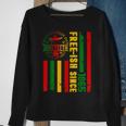 Juneteenth African Flag Free Ish Since 1865 Black Pride Sweatshirt Gifts for Old Women