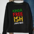 Juneteenth Free-Ish African American Melanin Pride 2X Gift Sweatshirt Gifts for Old Women