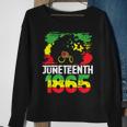 Juneteenth Is My Independence Day Black Women Freedom 1865 Sweatshirt Gifts for Old Women