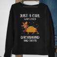 Just A Girl Who Loves Dachshund And Tacos For Dachshund Lovers Sweatshirt Gifts for Old Women