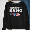 Just Here To Bang Funny Fireworks 4Th Of July Boys Men Kids Sweatshirt Gifts for Old Women