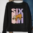 Kids 6 Years Old Cute Sloth Birthday Girl 6Th B-Day Sweatshirt Gifts for Old Women