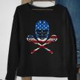 Lacrosse American Flag Lax Helmet Sticks 4Th Of July Gifts Sweatshirt Gifts for Old Women