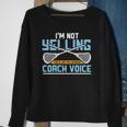 Lacrosse Coach Gift Lax Sticks Funny Coach Voice Sweatshirt Gifts for Old Women