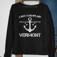 Lake Champlain Vermont Funny Fishing Camping Summer Gift Sweatshirt Gifts for Old Women